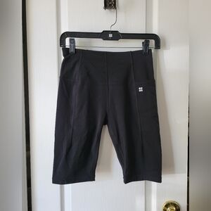 Sweaty Betty Super Soft 9" Biker Shorts With Pockets Black Size Small (4-6)